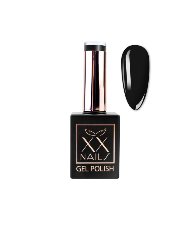 Fekete gél lakk - Coal black - 15 ml